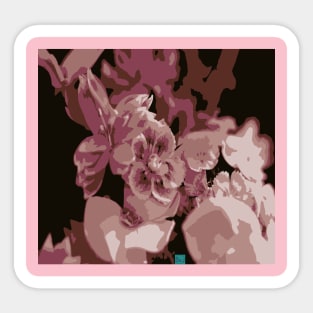 Flowers in Pink Sticker